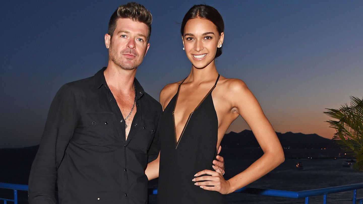 Robin Thicke und seine Freundin April Love Geary