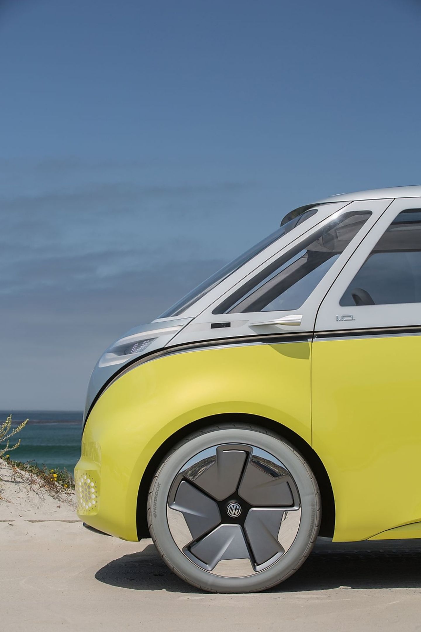 Dank der I.D.-Plattform können die klassischen Proportionen des VW Bullis wieder realisiert werden