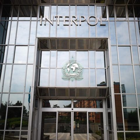 Das Hauptquartier von Interpol im französischen Lyon