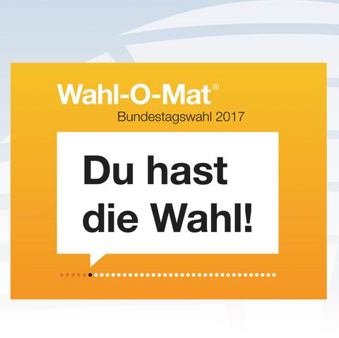 Startanzeige des Wahl-O-Mat zur Bundestagswahl 2017