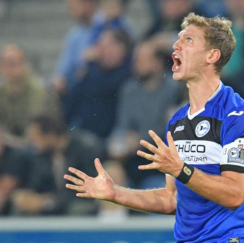 Bielefelds Fabian Klos beim Spiel gegen VfL Bochum 1848