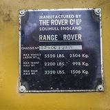 Die Plakette gibt Auskunft über die Herkunft des Range Rovers