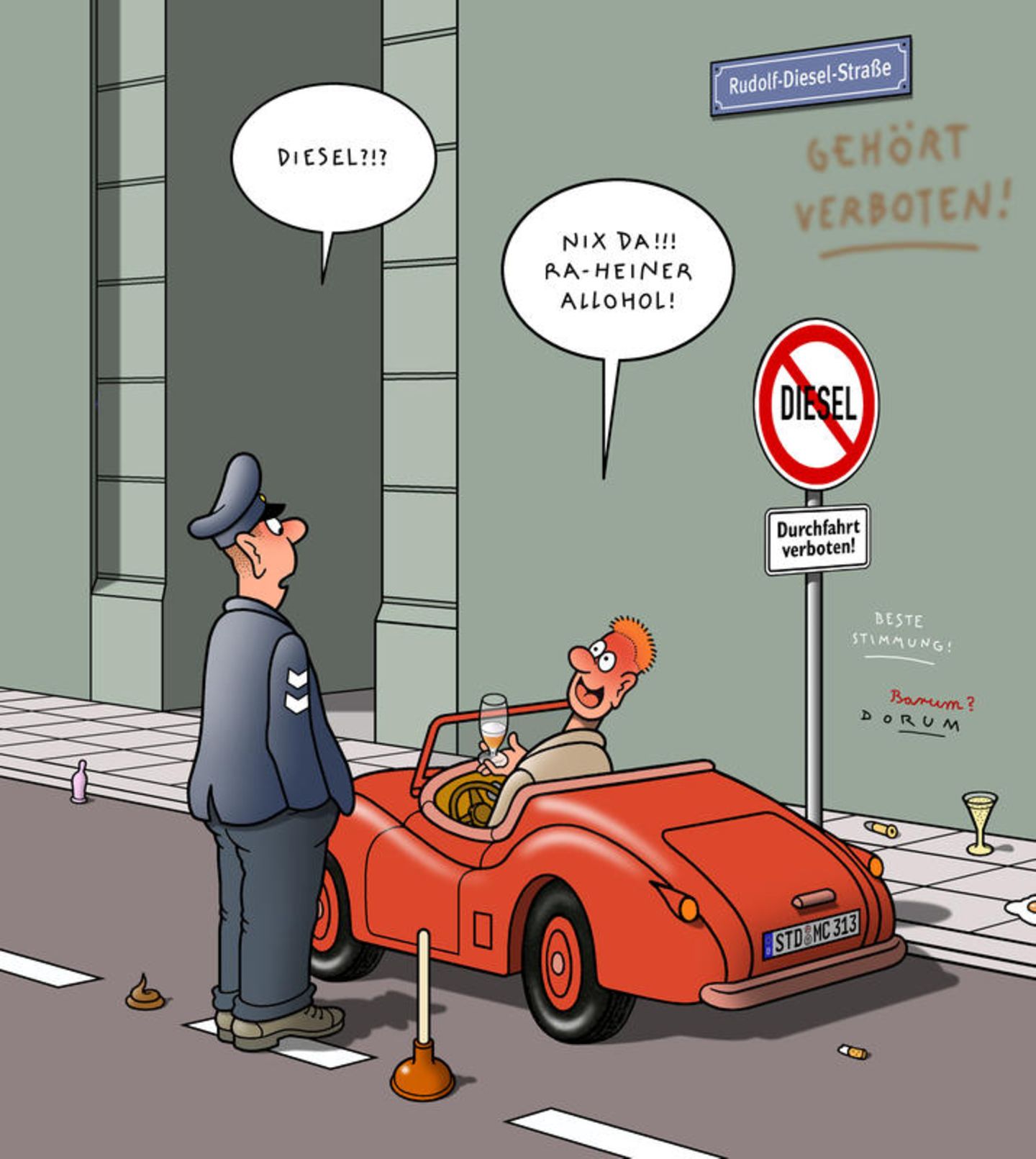 Tetsche-Cartoons: Wo bleibt Feuerwehrmann Horst? | STERN.de