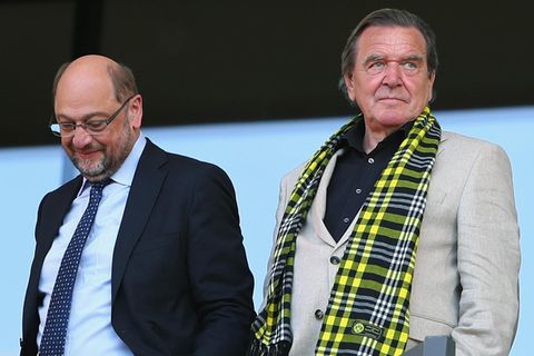 Gerhard Schröder und Martin Schulz