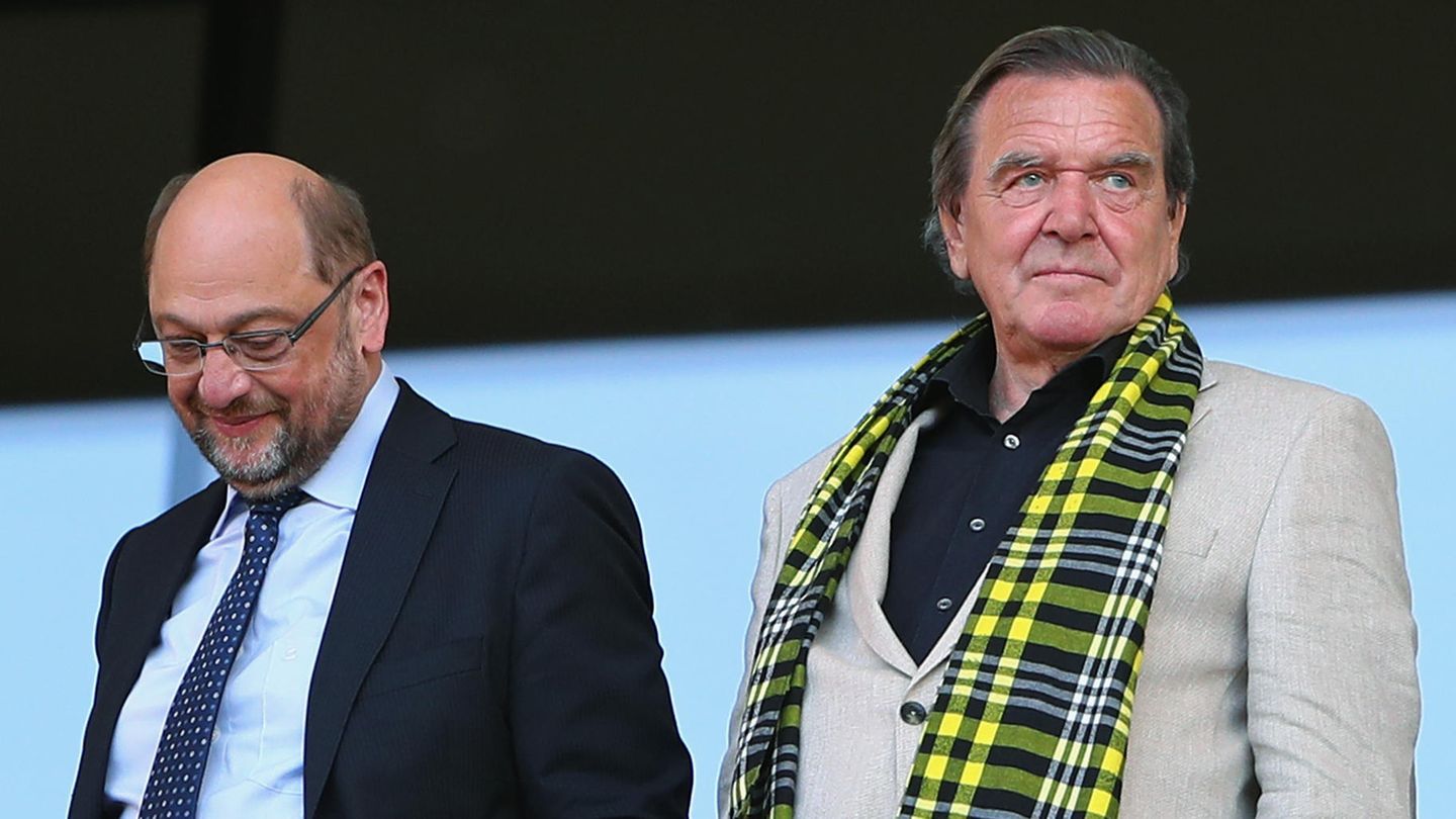 Gerhard Schröder und Martin Schulz