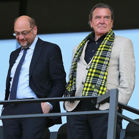 Gerhard Schröder und Martin Schulz