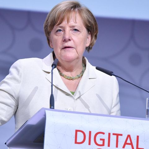 Bundeskanzlerin Angela Merkel im Juni beim Digital-Gipfel der Bundesregierung in Ludwigshafen
