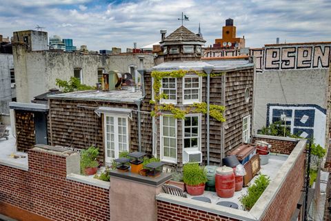 Diese Häuschen überblickt das East Village.