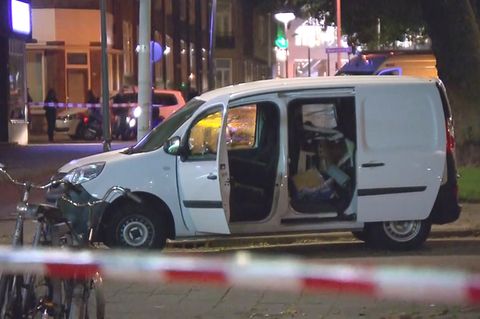 Kleinlaster gestoppt: Ob der der Wagen zufällig in der Nähe des Veranstaltungsortes in Rotterdam war, ist noch unklar