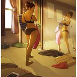 Stundenlanges Qutfit suchen und dann alles liegen