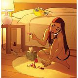 Stundenlang telefonieren und dabei in Unterwäsche durch die Wohnung laufen