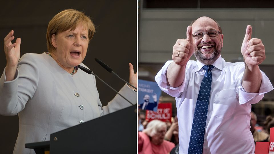 stern-Umfrage: Riesiges Interesse am TV-Duell Merkel gegen Schulz stern-Umfrage: Riesiges Interesse am TV-Duell Merkel gegen Schulz