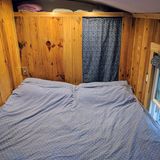 Das Schlafzimmer ist eine separate Zone.