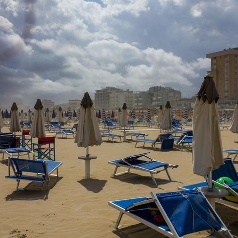 Der Strand von Rimini