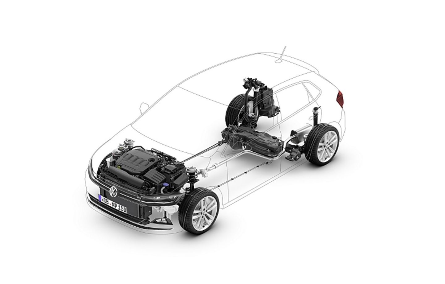 Der VW Polo VI basiert auf dem Modularen Querbaukasten (MQB)