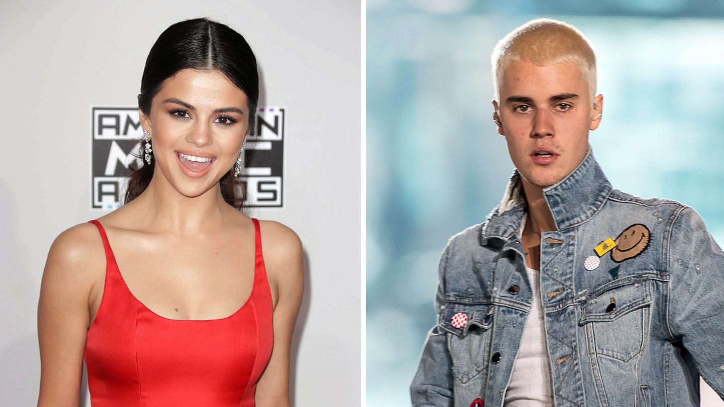 Lustige Bilder von Selena Gomez und Justin Bieber