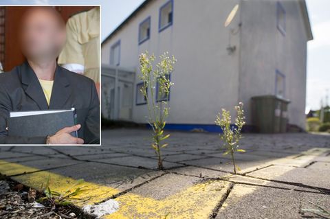 Um sein Haus in Georgensmünd verläuft eine gelbe Linie: Wolfgang P. hatte sein "Reich" klar abgesteckt