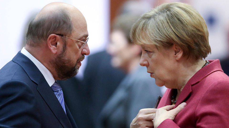 TV-Duell Angela Merkel vs Martin Schulz - Kanzlerin ließ Format bestimmen