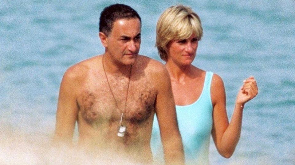Zum 20. Todestag: Diana mit ihrem letzten Geliebten, Dodi Al Fayed Diana mit ihrem letzten Geliebten, Dodi Al Fayed