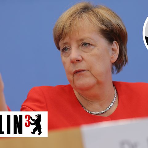 Bundeskanzlerin Angela Merkel bei der Bundespressekonferenz