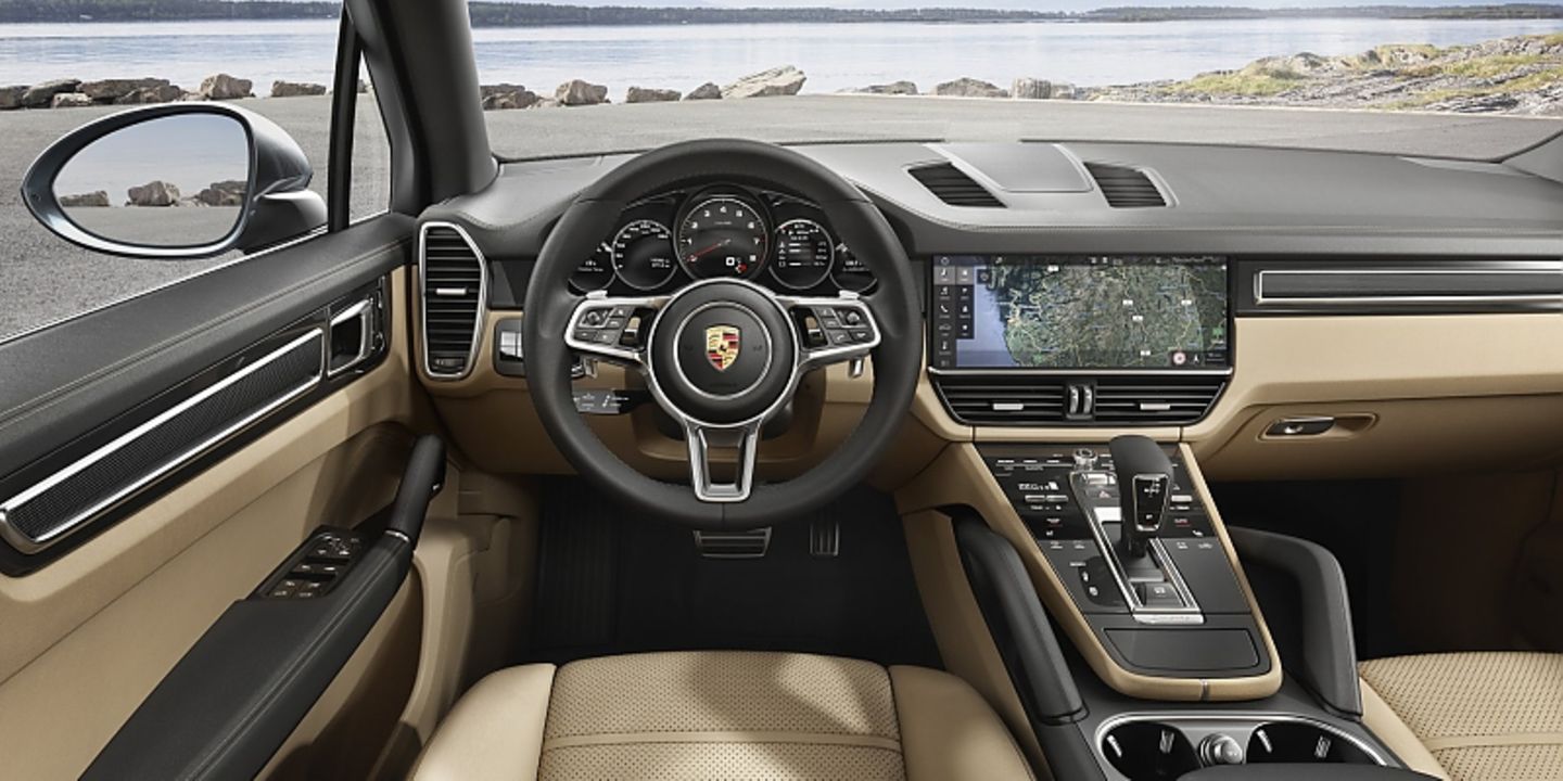 Das Cockpit des neuen Porsche Cayenne 2018
