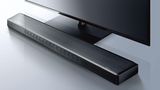 Die Soundbar Yamaha YSP-2700 unter einem Fernseher