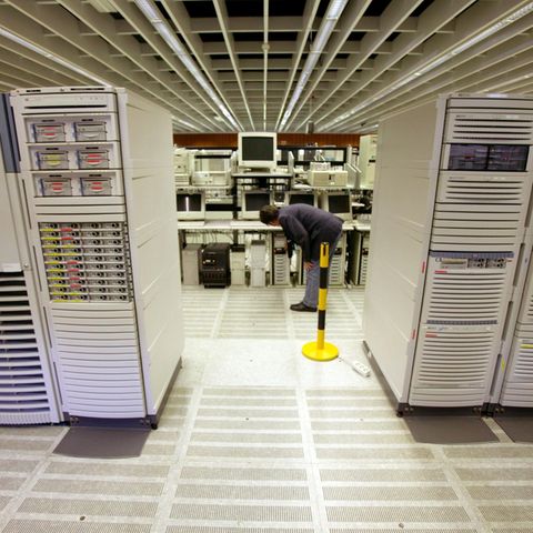 Großrechner des BKA in Wiesbaden - möglicherweise speichert die Behörde illegal über eine Million Datensätze (Archivbild)