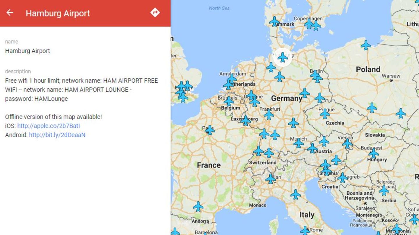 Flughafen Karte Screenshot