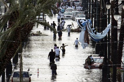 Folgen des Hurricane Katrina aus dem Jahre 2005 in New Orleans (Louisiana)