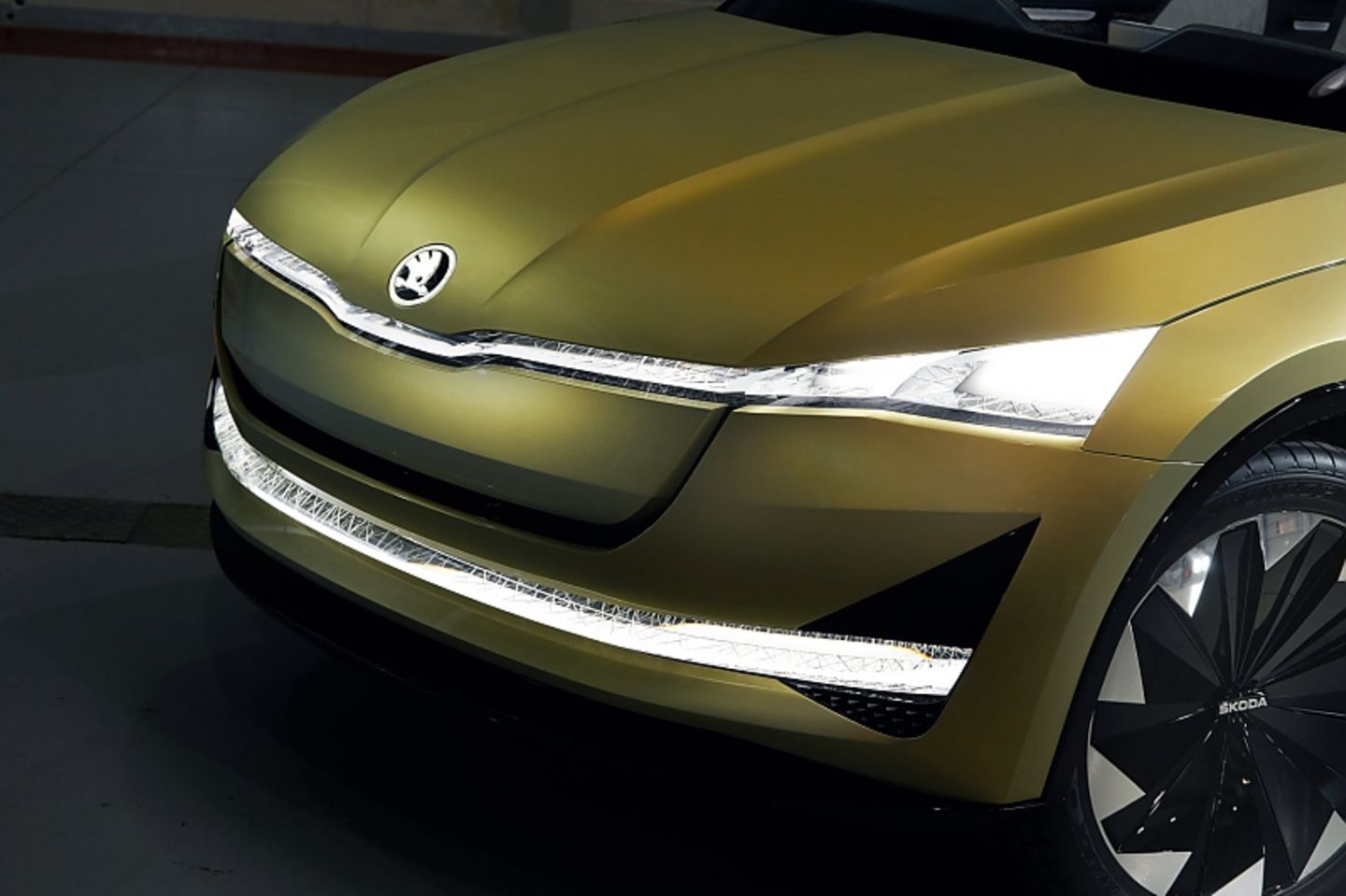 Skoda Vision E - die Front wurde leicht verändert