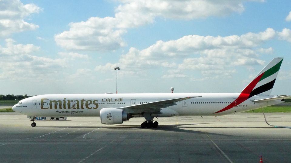 Boeing 777-300 von Emirates Airlines Boeing 777-300 von Emirates Airlines