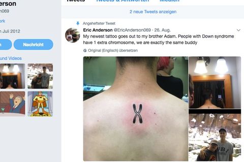 Twitter-User zeigt ein Bild von seinem Chromosom-Tattoo
