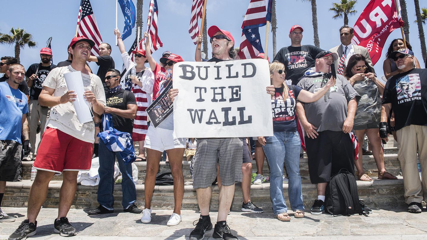 Die Mauer zwischen den USA und Mexiko war eines der zentralen Wahlkampfversprechen Donald Trumps (Archivbild)