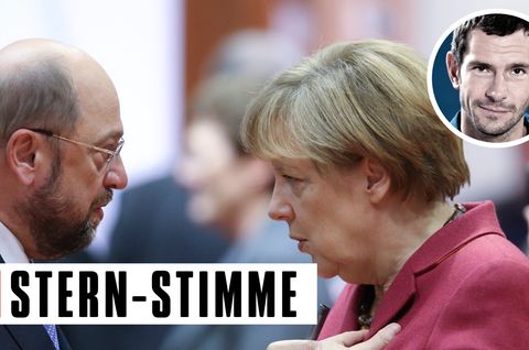 Angela Merkel gegen Marin Schulz