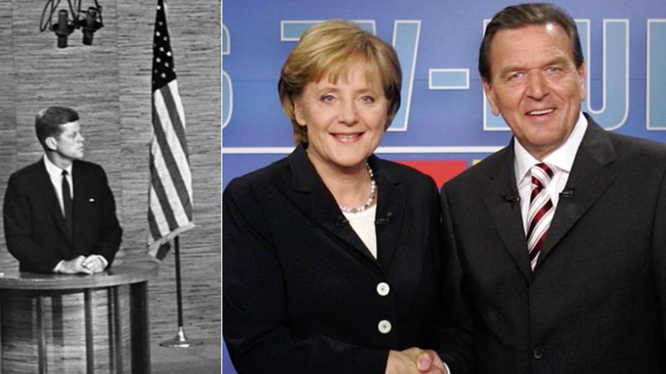 Kennedy, Merkel, Schröder: Fakten zum TV-Duell Kennedy, Merkel, Schröder: Fakten zum TV-Duell