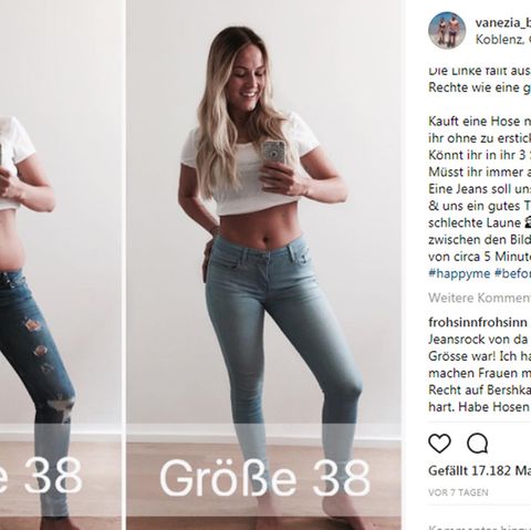 Kleidergrößen sind ein Problem