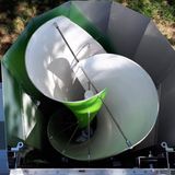 Die Turbine sorgt für Strom.