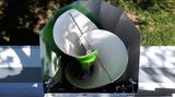 Die Turbine sorgt für Strom.