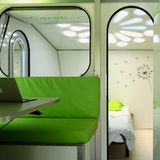 Das ist der Blick von der Küchenzone in den Master Bedroom.