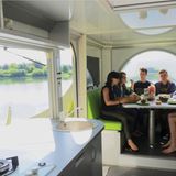 Die Essgruppe liegt im zentralen Bereich des Anhängers.