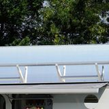 Die Spiegel erwärmen das Brauchwasser.