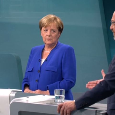 Angela Merkel und Martin Schulz im TV-Duell