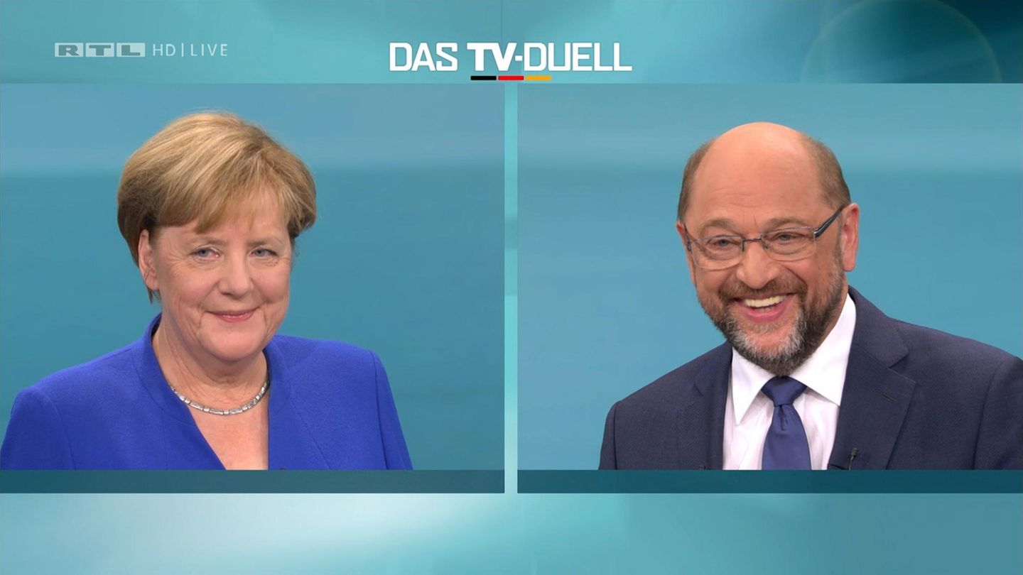 Angela Merkel und Martin Schulz: Lachen, nicken - und viel Einigkeit?