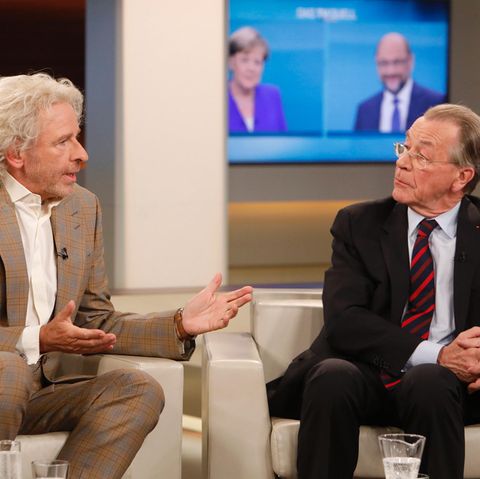 Thomas Gottschalk und Franz Müntefering bei Anne Will