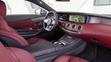 Mercedes S-Klasse Coupé 2018 - der Innenraum in rotem Leder