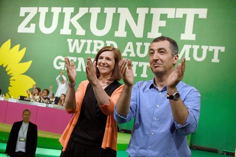 Die Spitzenkandidaten der Grünen: Katrin Göring-Eckardt und Cem Özdemir
