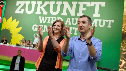 Die Spitzenkandidaten der Grünen: Katrin Göring-Eckardt und Cem Özdemir