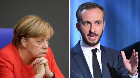 Satiriker Jan Böhmermann fordert von Angela Merkel, dass sie die Einschätzung zu seinem Gedicht zurücknimmt
