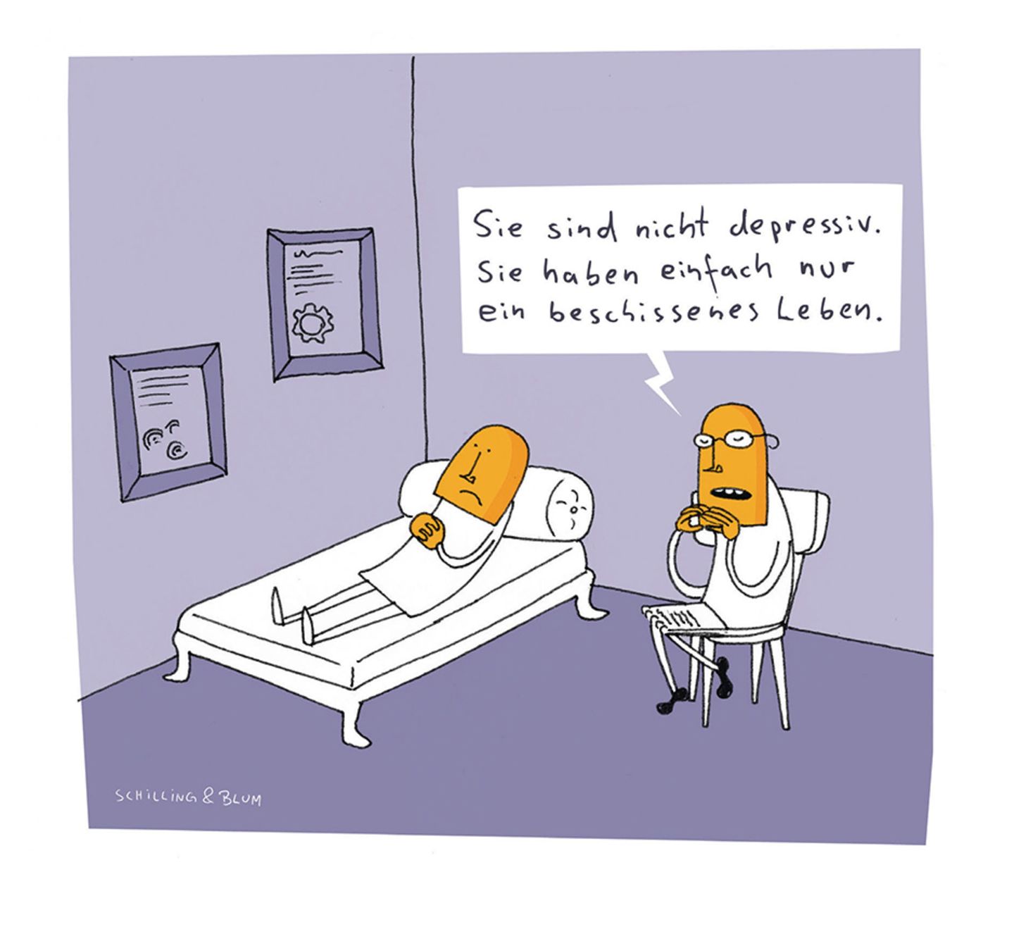 Cartoons von Schilling & Blum: Von traurigen Pandas und schüchternen Missionaren