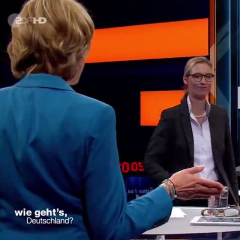 AfD-Spitzenkandidatin Alice Weidel verlässt ZDF-Wahlsendung